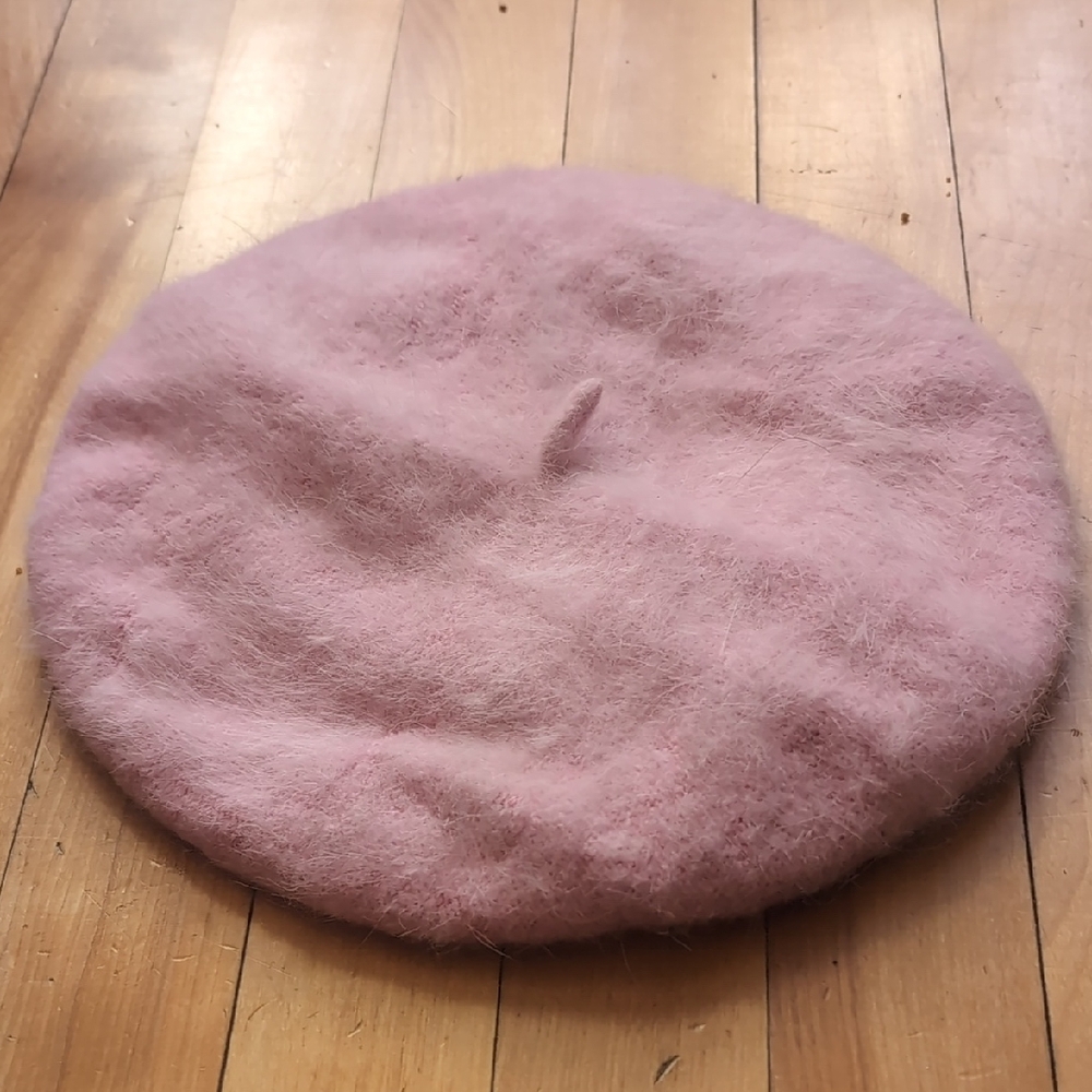 Angora Pink Beret